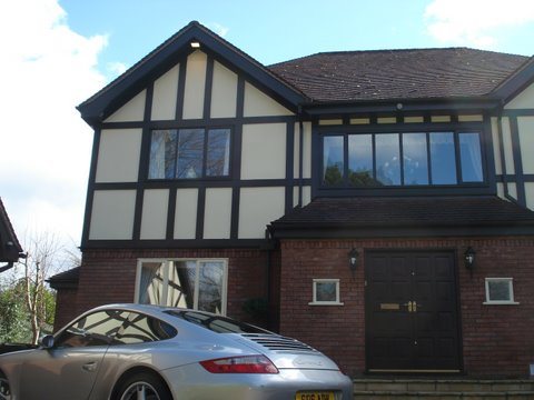Decorated Tudor style home